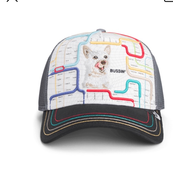Goorin Bros “BUSSIN” DOG WHITE TRUCKER HAT FRIDAY DROP NWT